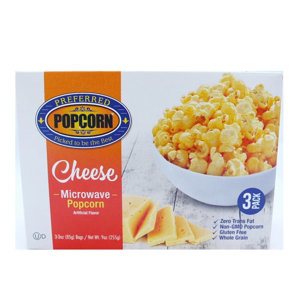 พรีเฟอร์ด ข้าวโพดดิบ สำหรับไมโครเวฟ รสชีส 255ก.