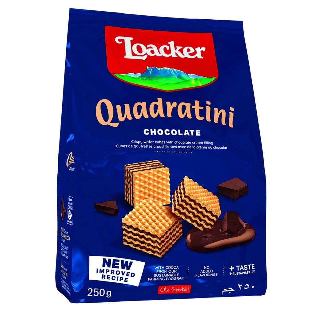 Loacker Chocolate Wafer 250G.