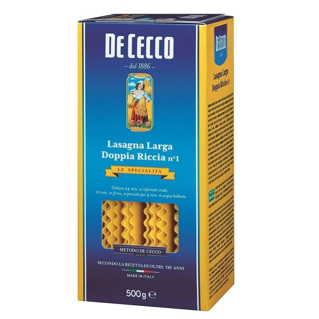 De Cecco Lasagna Doppia Riccia No.1 500G