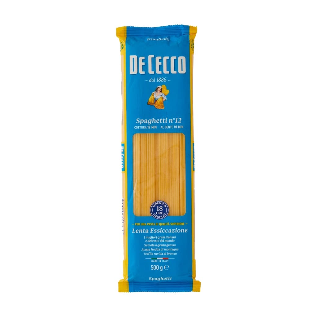 De Cecco Spaghetti No.12 500G.