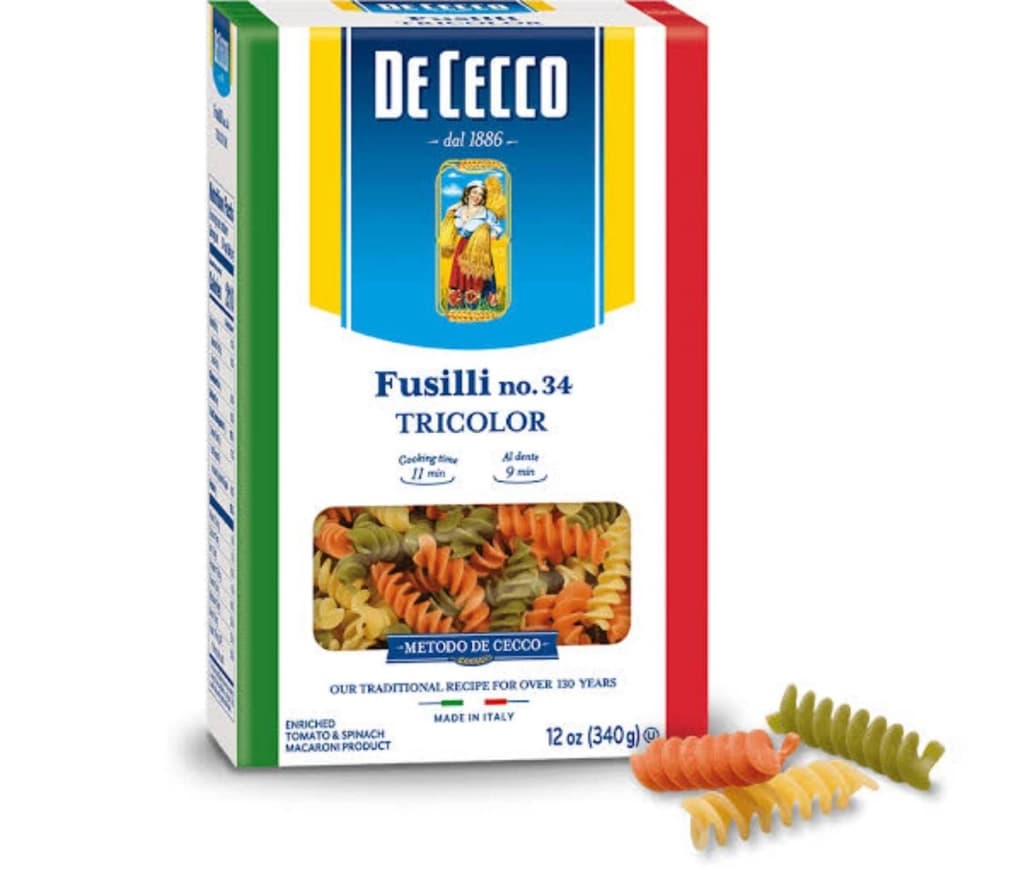 De Cecco Fusilli Tricolore 34, 500G