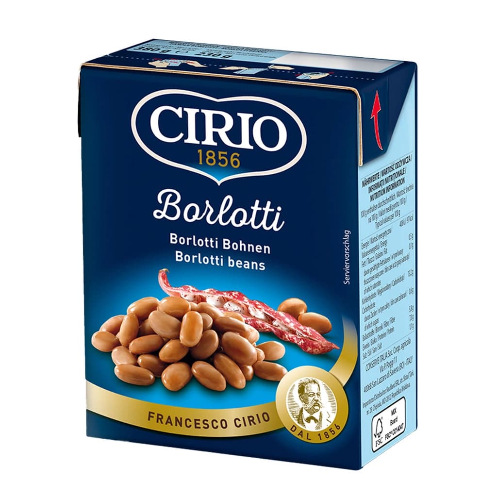 Cirio Borlotti (Red Beans) 380 G.