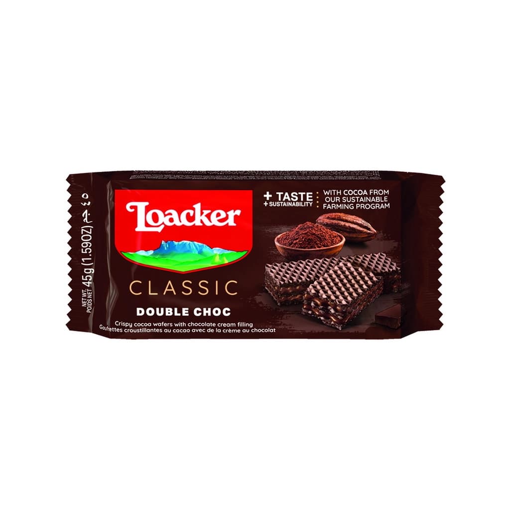 Loacker Classic Double Choc 45G.