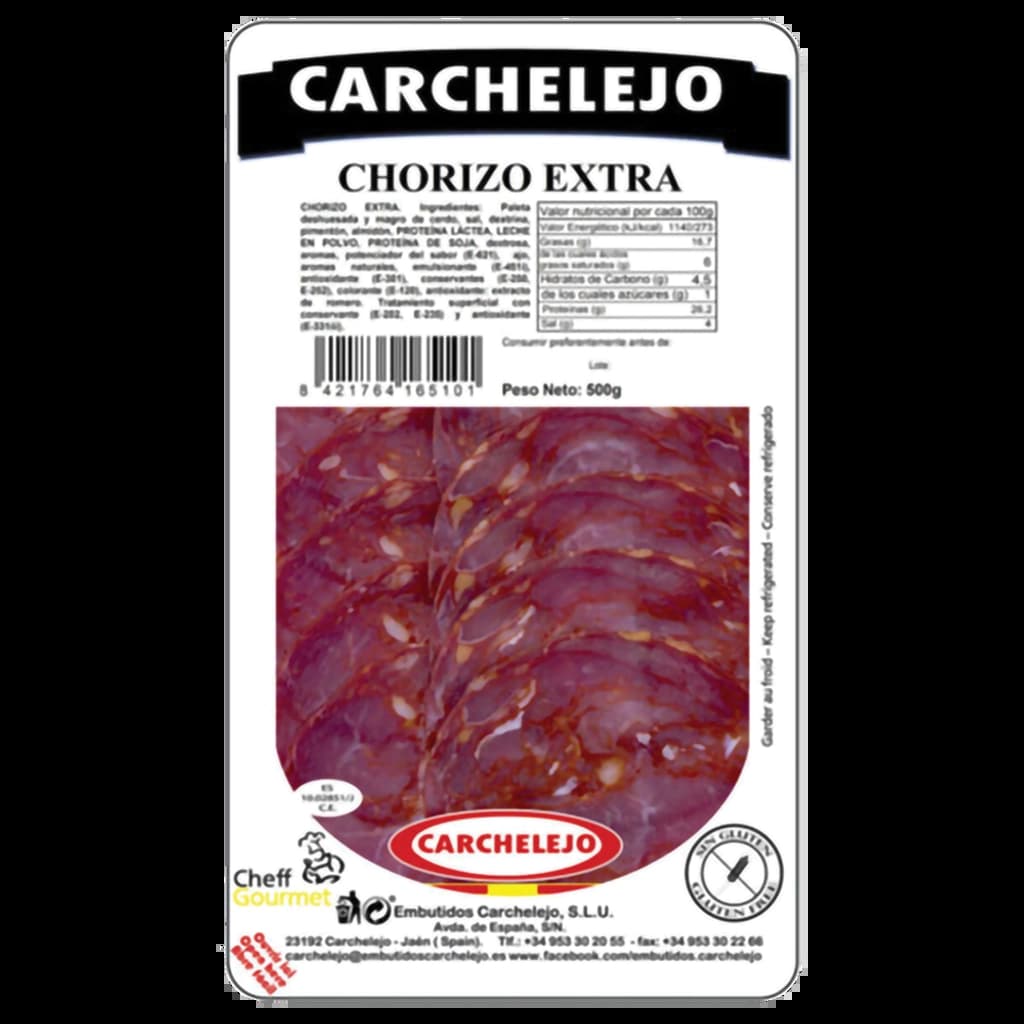 CARCHELEJO SLICE CHORIZO EXTRA 90G.