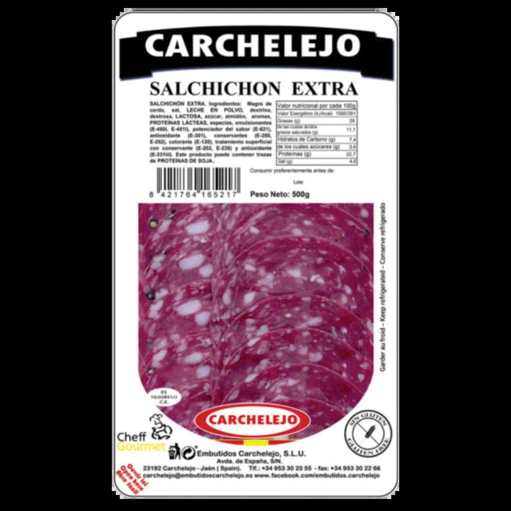 CARCHELEJO SLICE SALCHICHON EXTRA 90G.