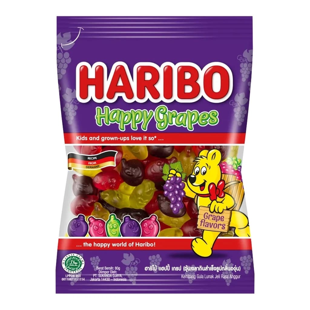 Haribo Happy Grapes 160 g. 1x12