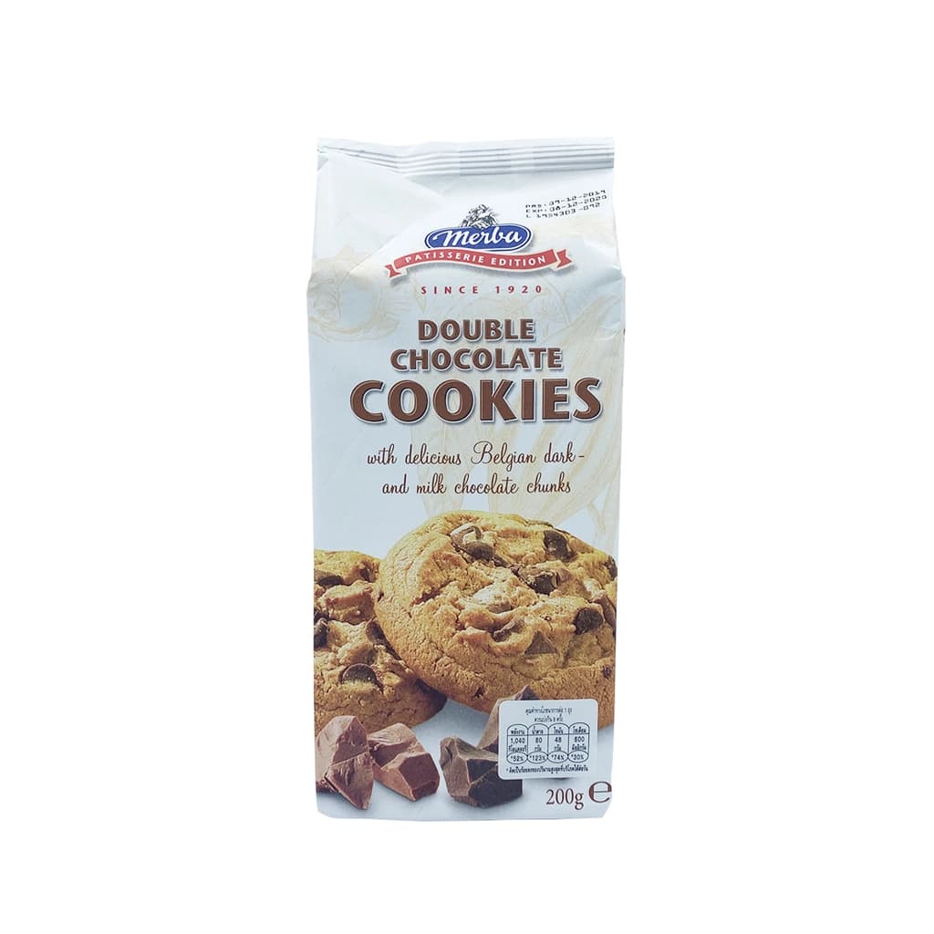 Merba Double Chocolate Cookies 200G.