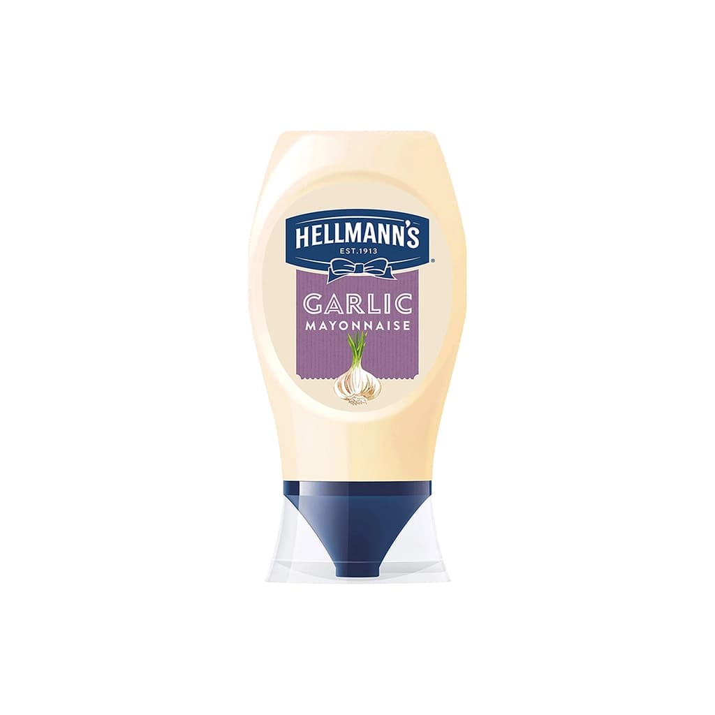 Hellmanns Mayonnaise with Garlic Squeezy 250ML.