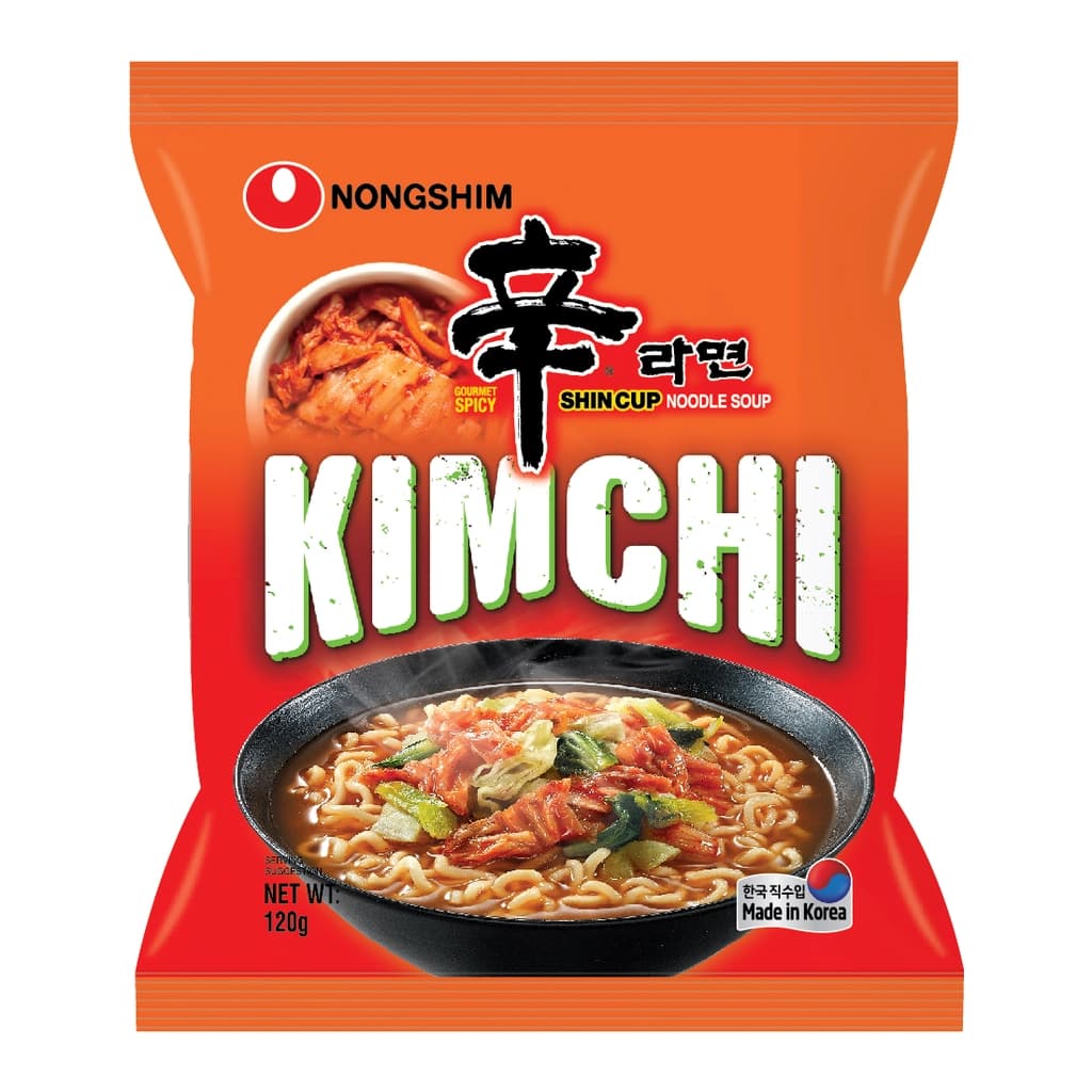 Nongshim Kimchi Shin Ramyun Noodle Soup 120G.