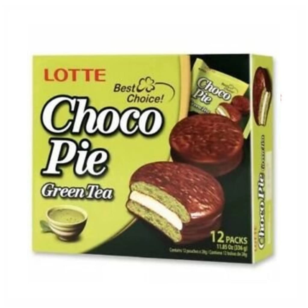 Lotte Choco Pie Green Tea 336G.