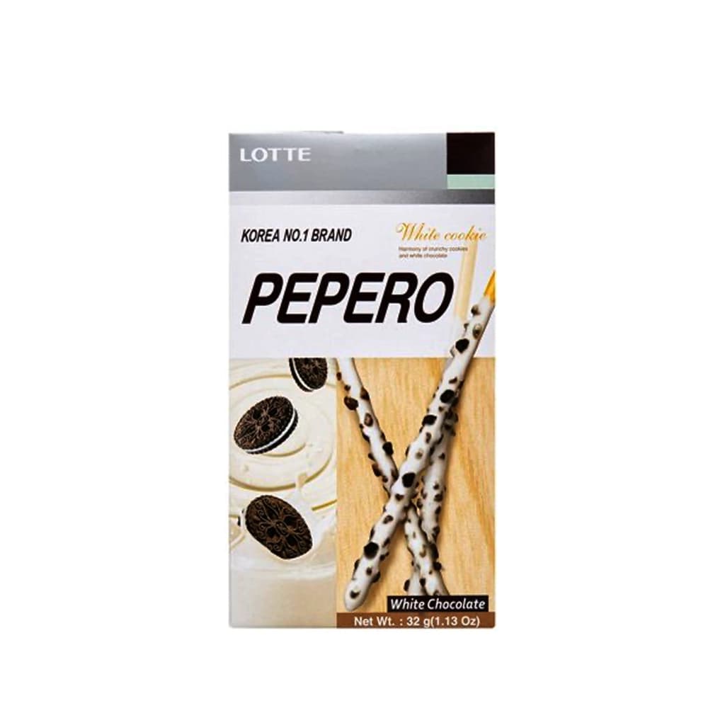 Lotte White Chocolate Cookie Peperro Biscuits 32g.