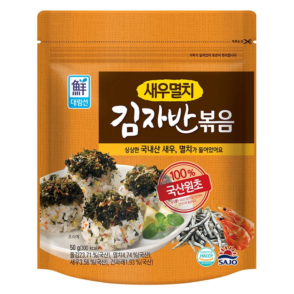 SAJO HAEPYO SEAWEED SHRIMP-ANCHOVY 50G
