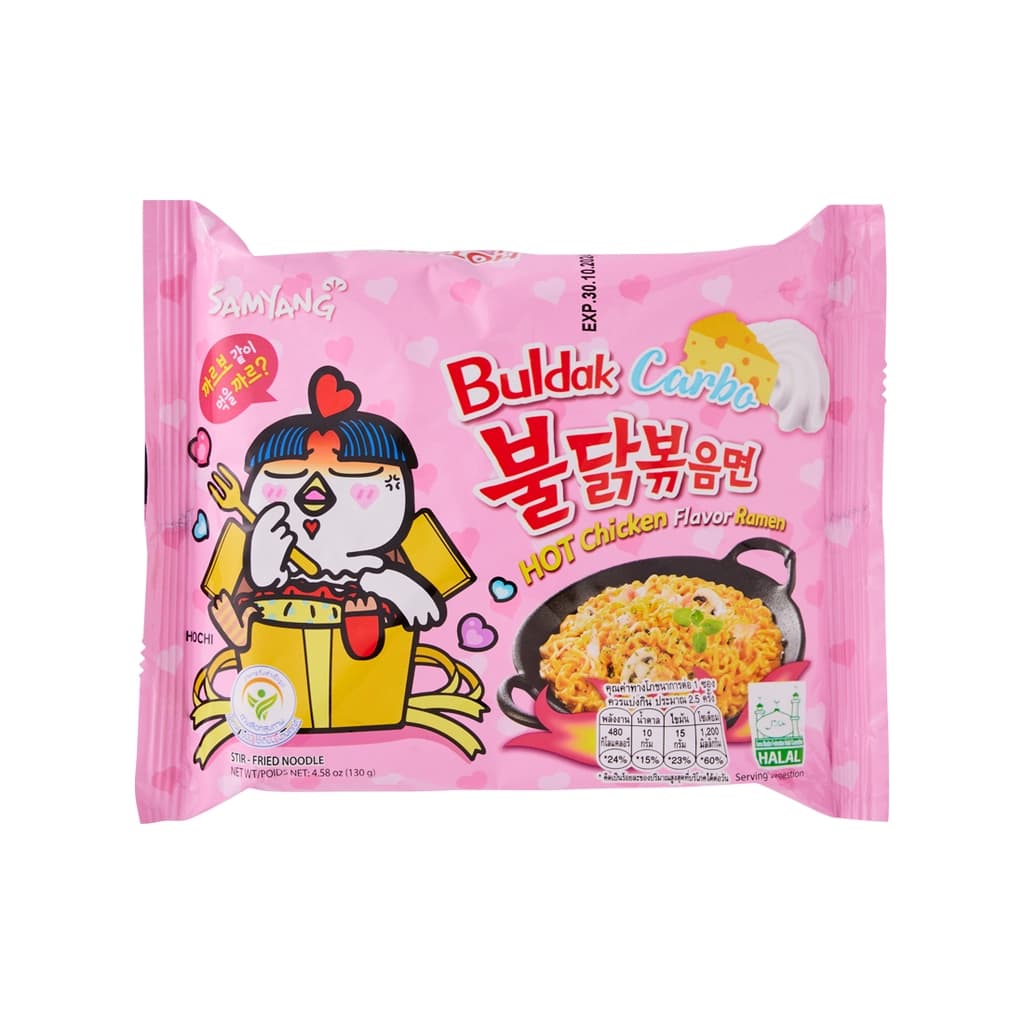Samyang Hot Chicken Ramen Carbonara Flavor 130G.