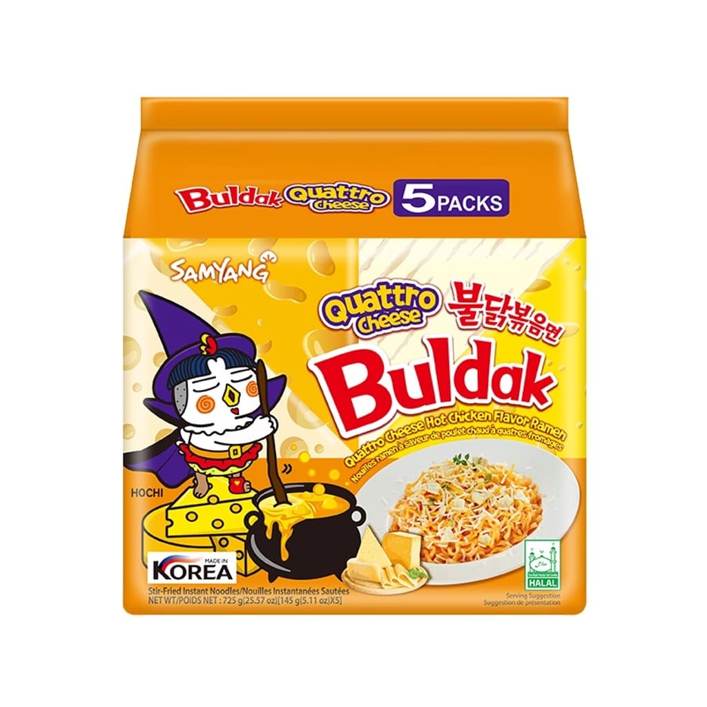 Samyang Buldak Quattro Cheese Ramen 145G.