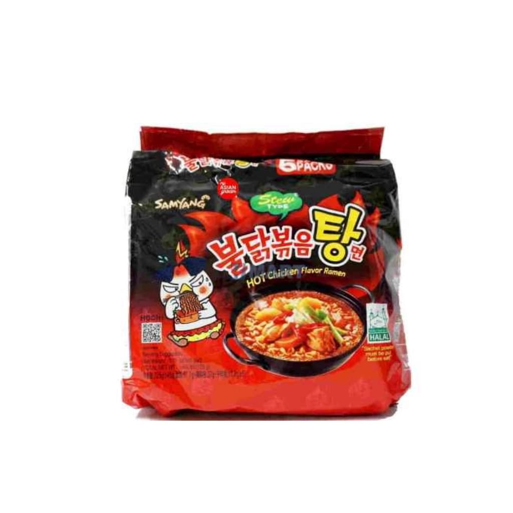 Samyang Buldak Hot Chic Stew Ramen 145G. Pack 5
