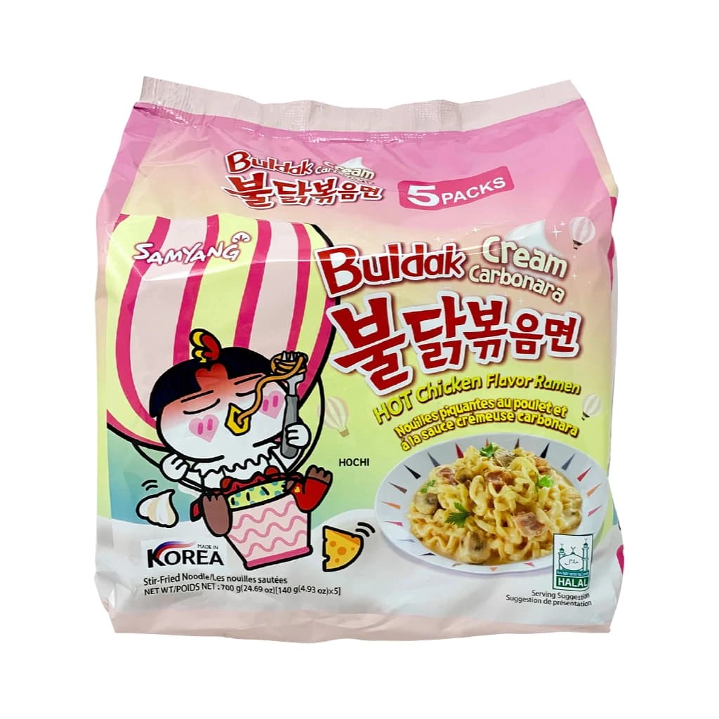 Samyang Buldak Creamy Carbonara 140G.Pack 5
