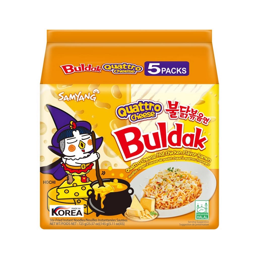 Samyang Buldak Quattro Cheese Ramen725G.
