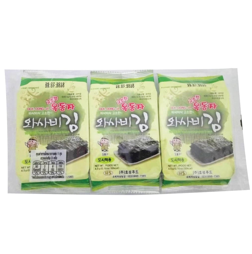 Ock Dong Ja Wasabi Seaweed 4.5G.