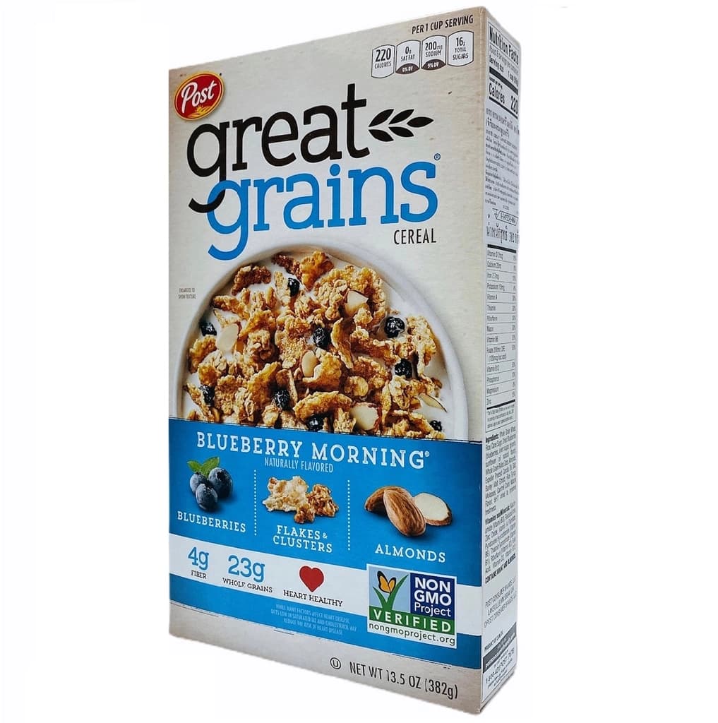 Post Select Blueberry Cereal 382G.