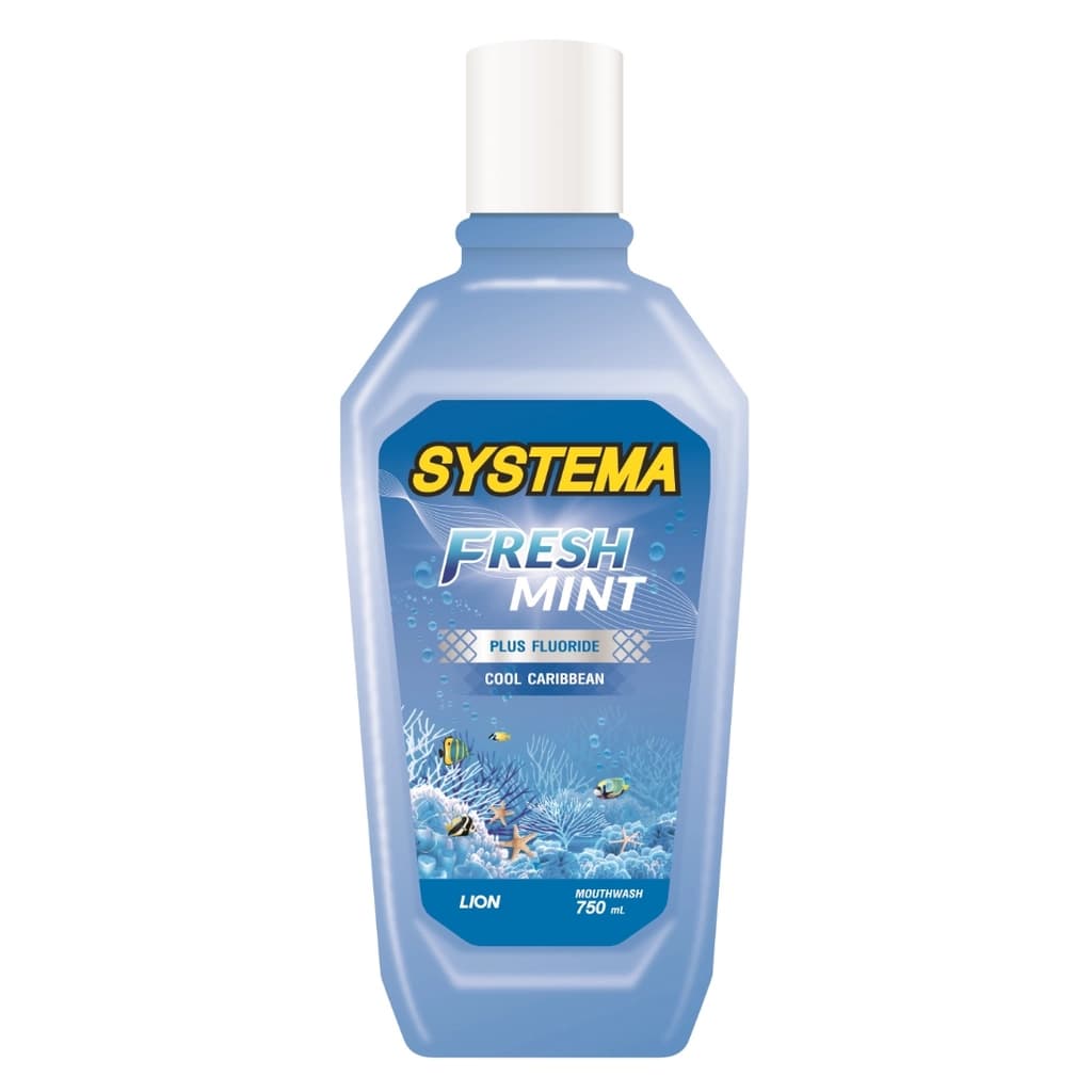 Systema Fresh Mint Cool Caribbean Mouthwash 750ML.