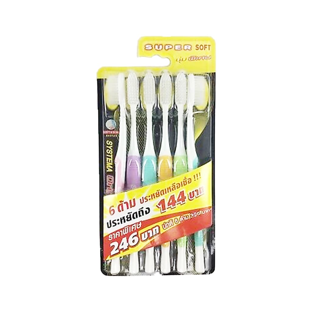 Systema Toothbrush Original Super Soft Pack 6