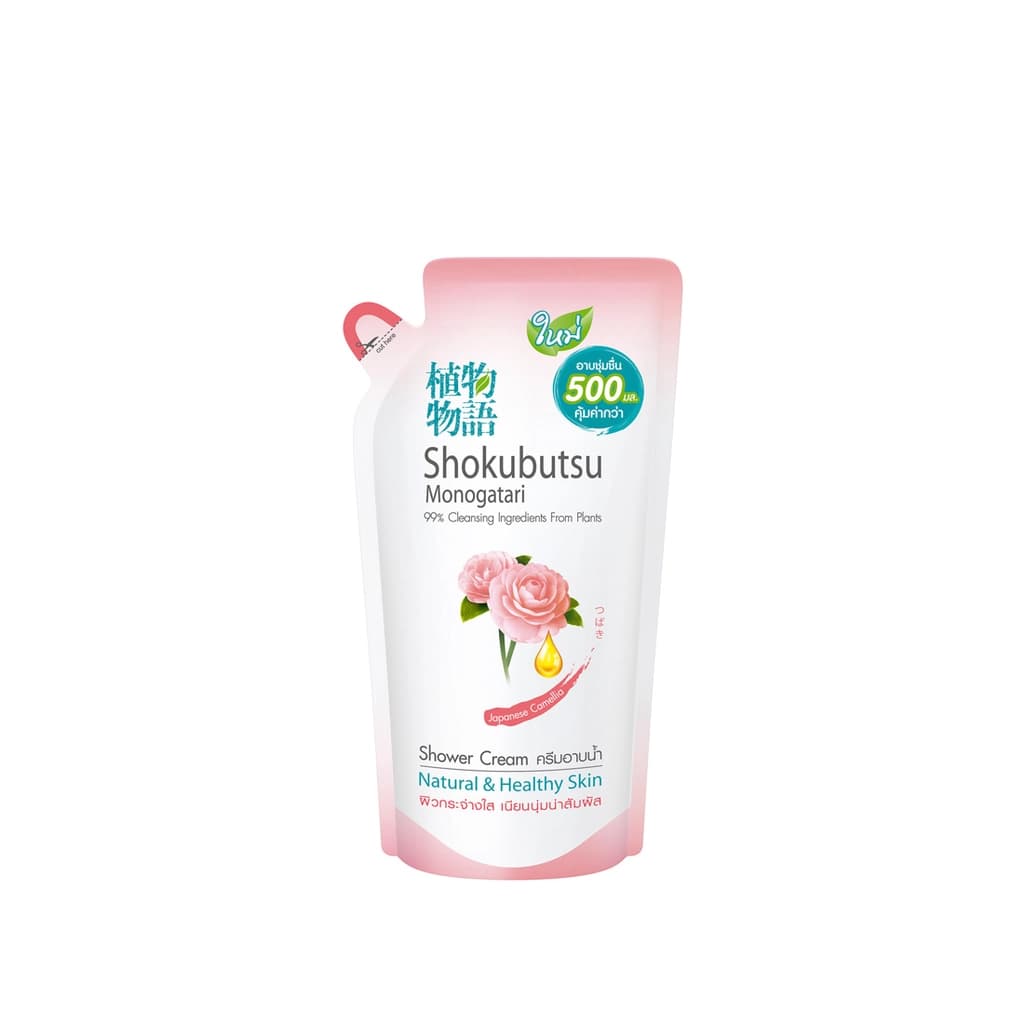 Shokubutsu Japanese Camellia Shower Cream Refill 500ML.