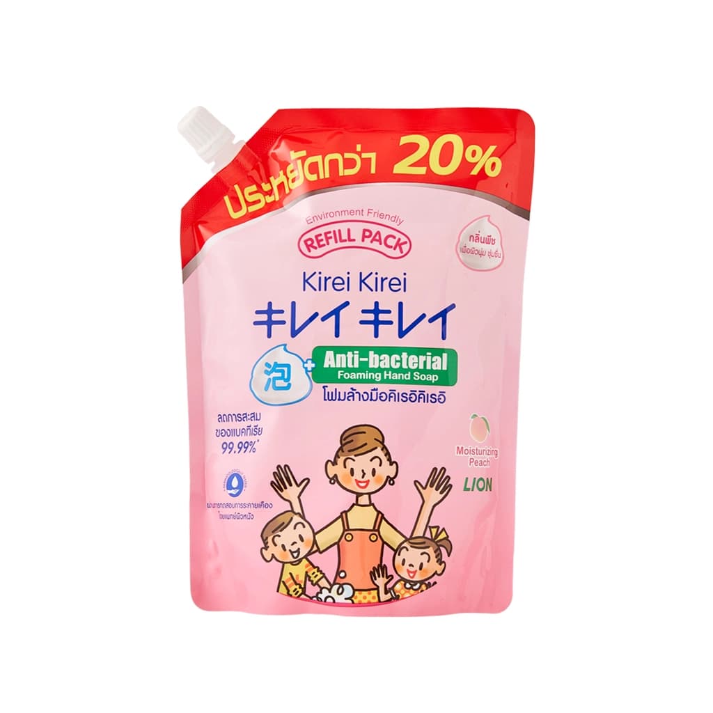 Kirei Foam Hand Soap - Peach 450ML. (Refill)