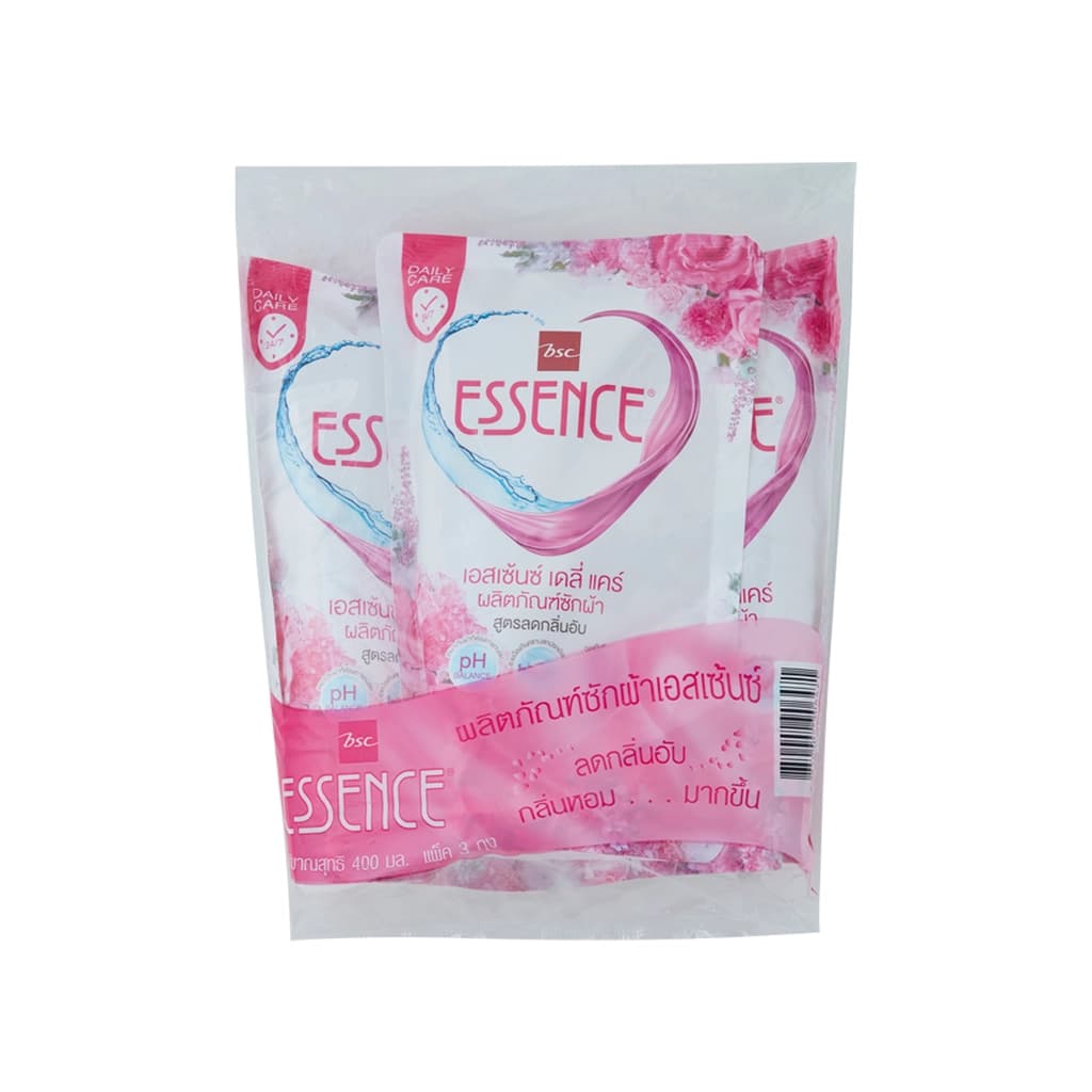 Essence Liquid Detergent Floral Scent Pink 400ML. Pack 3
