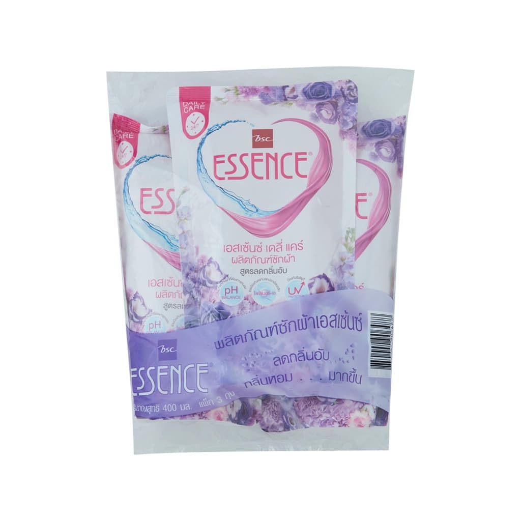 เอสเซ้นซ์ ผลิตภัณฑ์ซักผ้ากลิ่นบลอสซั่มสีม่วง 400มล. แพ็ค 3