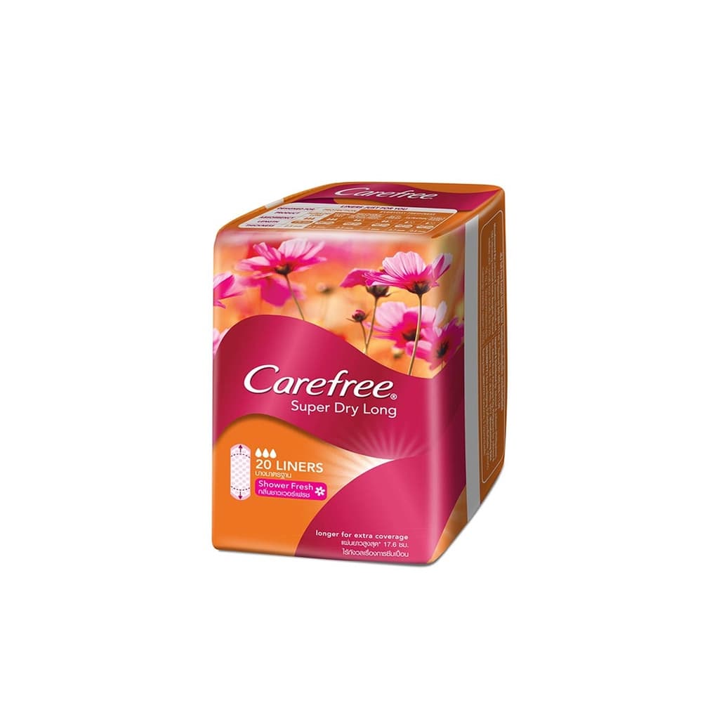 Carefree Panty Liners Super Dry Shower Fresh 20PCS.