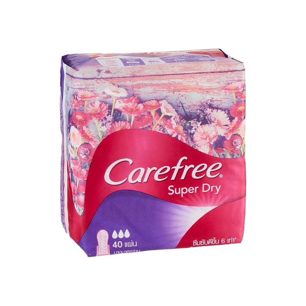 Carefree Panty Liners Super Dry Scented 40PCS.