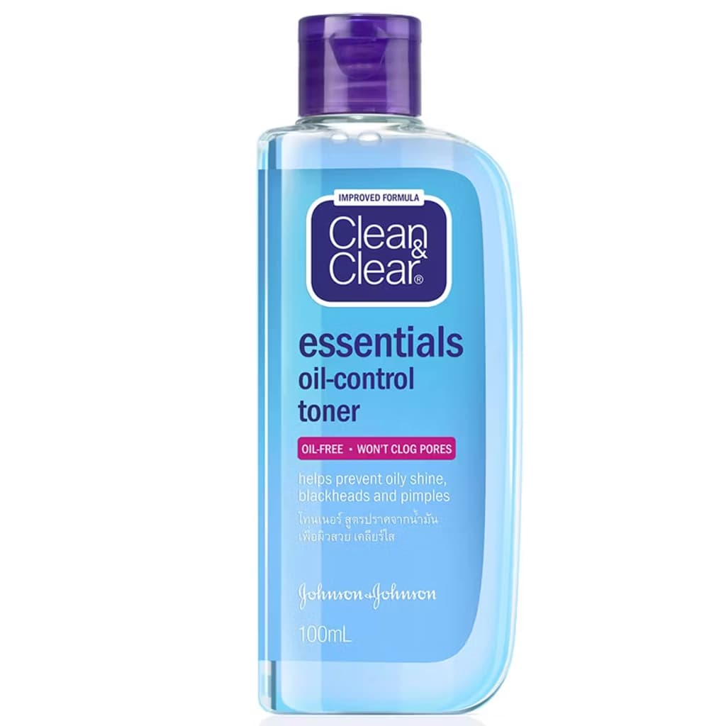 คลีนแอนด์เคลียร์ โทนเนอร์เช็ดทำความสะอาดผิวหน้า สูตรเอสเซนเชียลออยล์คอนโทรล 100มล.