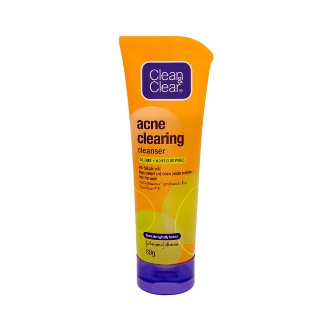 Clean & Clear Acne Clearing Gel Face Wash 80G.