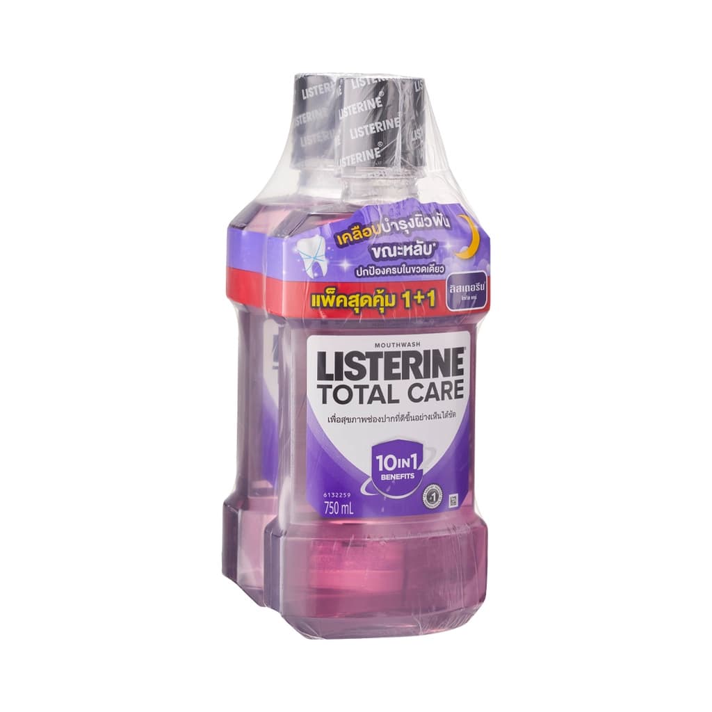 Listerine Mouthwash Total Care 750ML. Pack 2