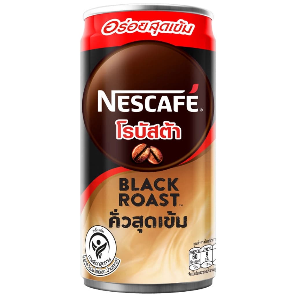 เนสกาแฟพร้อมดื่ม แบล็กโรสต์ 180 มล
