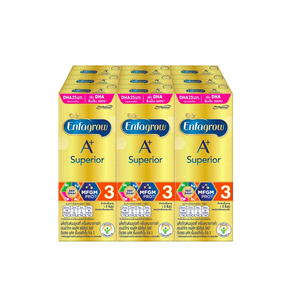 Enfagrow 3 A Plus Superior 180ML. Pack 9