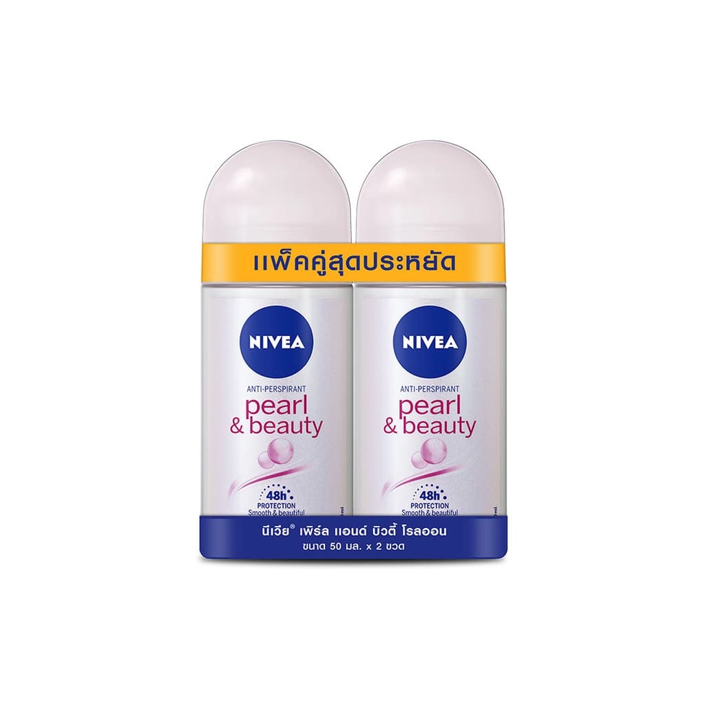 Nivea Rollon Pearl And Beauty 50ML. Pack 2