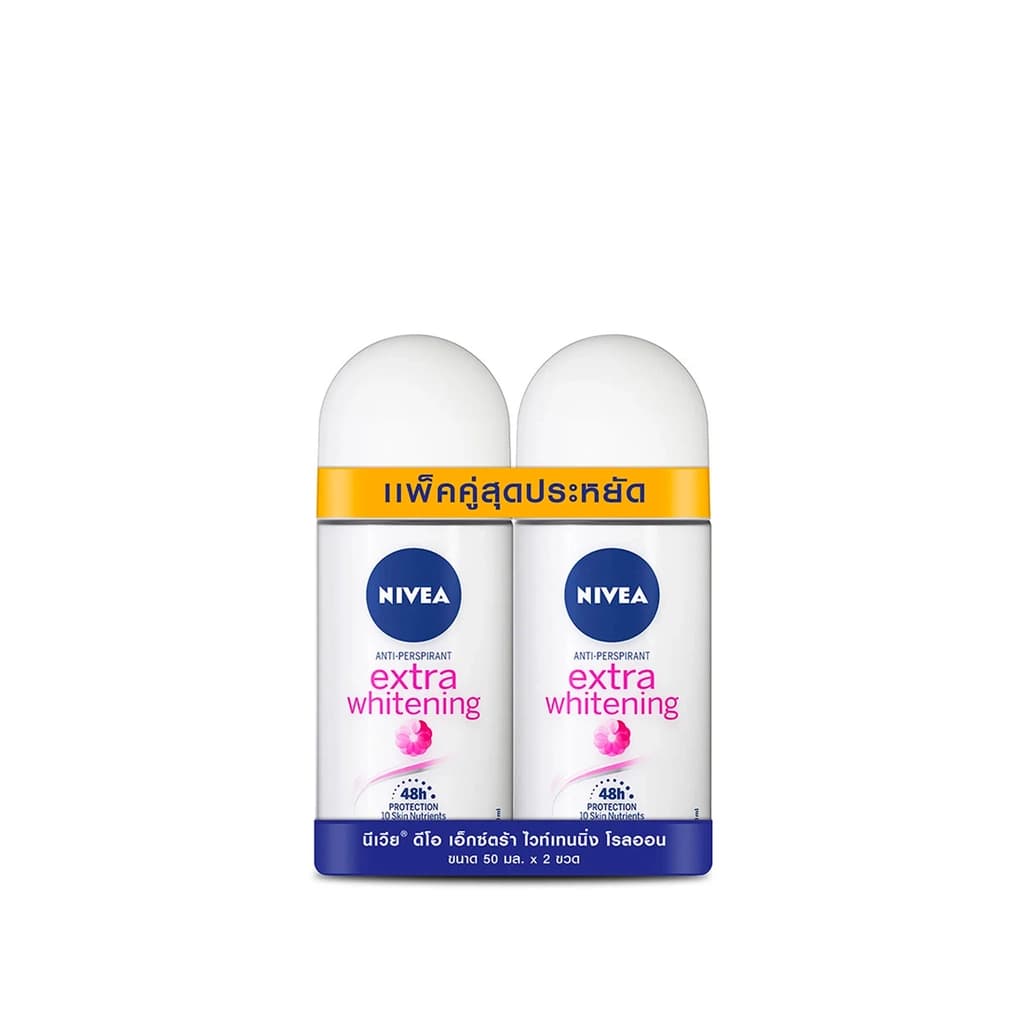 Nivea Rollon Extra Whitening 50ML. Pack 2