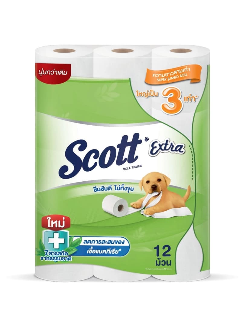 Scott Extra Roll Tissue Super Jumbo 12Rolls