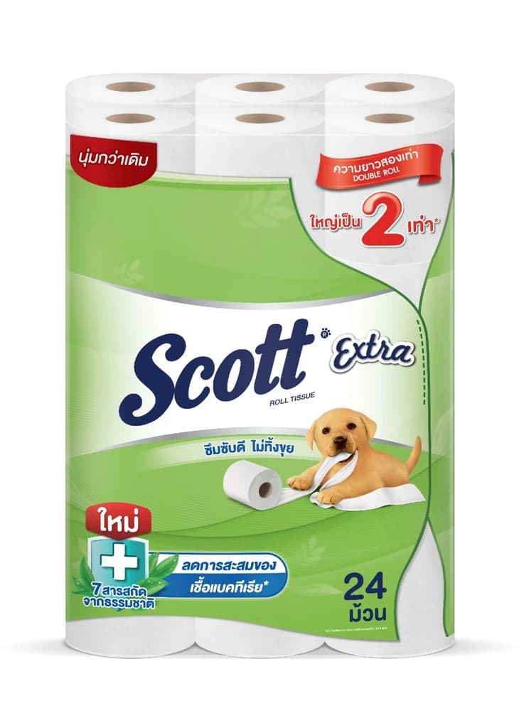 Scott Extra Toilet Tissue Double Roll Pack 24Rolls