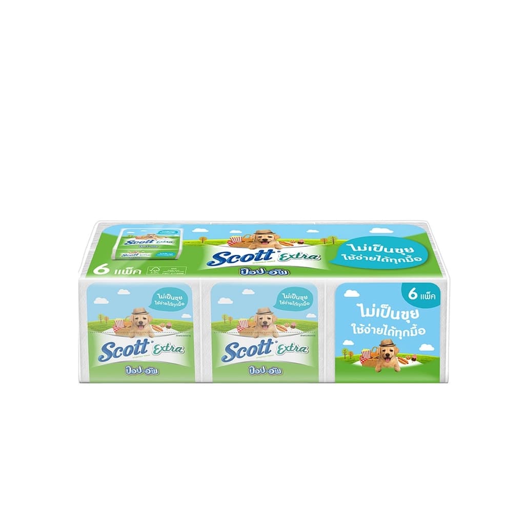 Scott Extra Pop-Up 86 sheets Pack 6