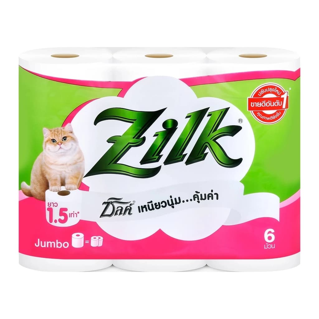 ซิลค์ กระดาษชำระจัมโบ้ 6ม้วน