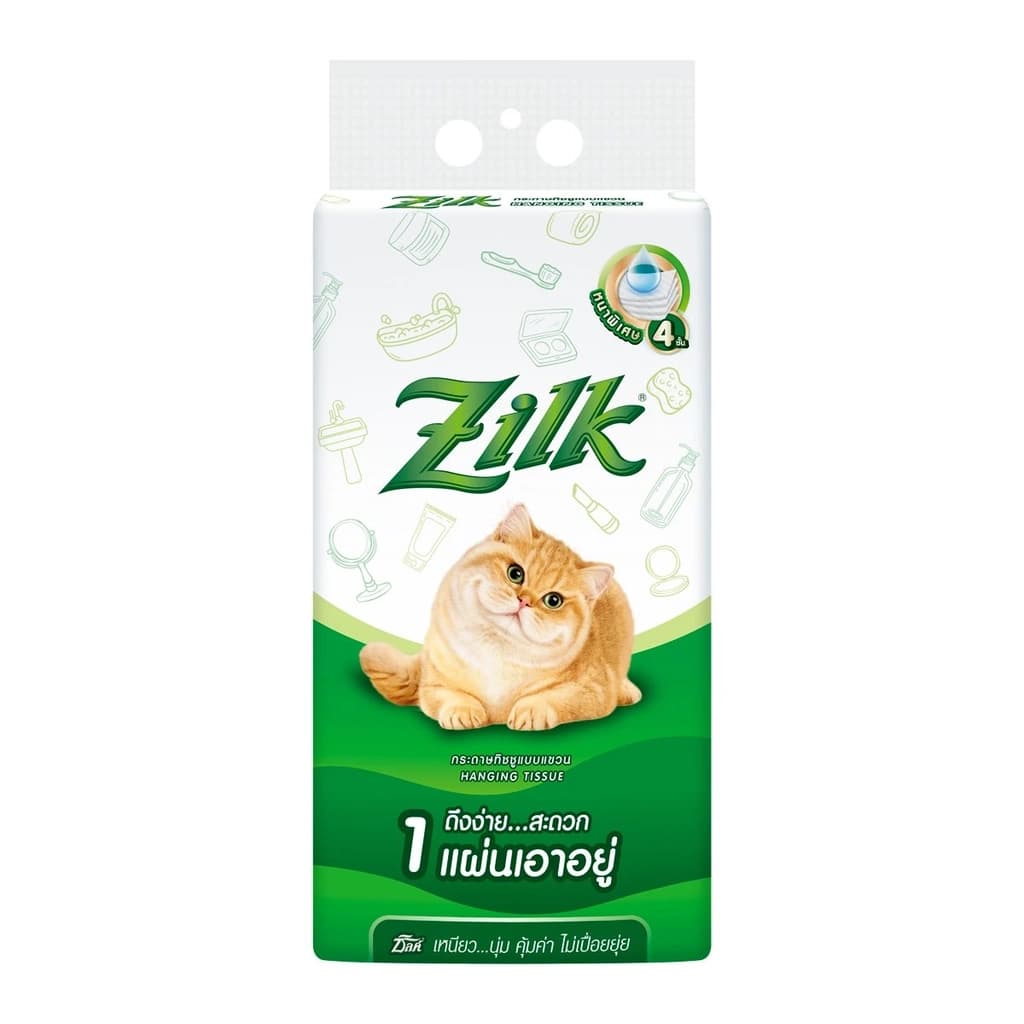 ซิลค์ กระดาษทิชชู่แบบแขวน 4ชั้น 320แผ่น