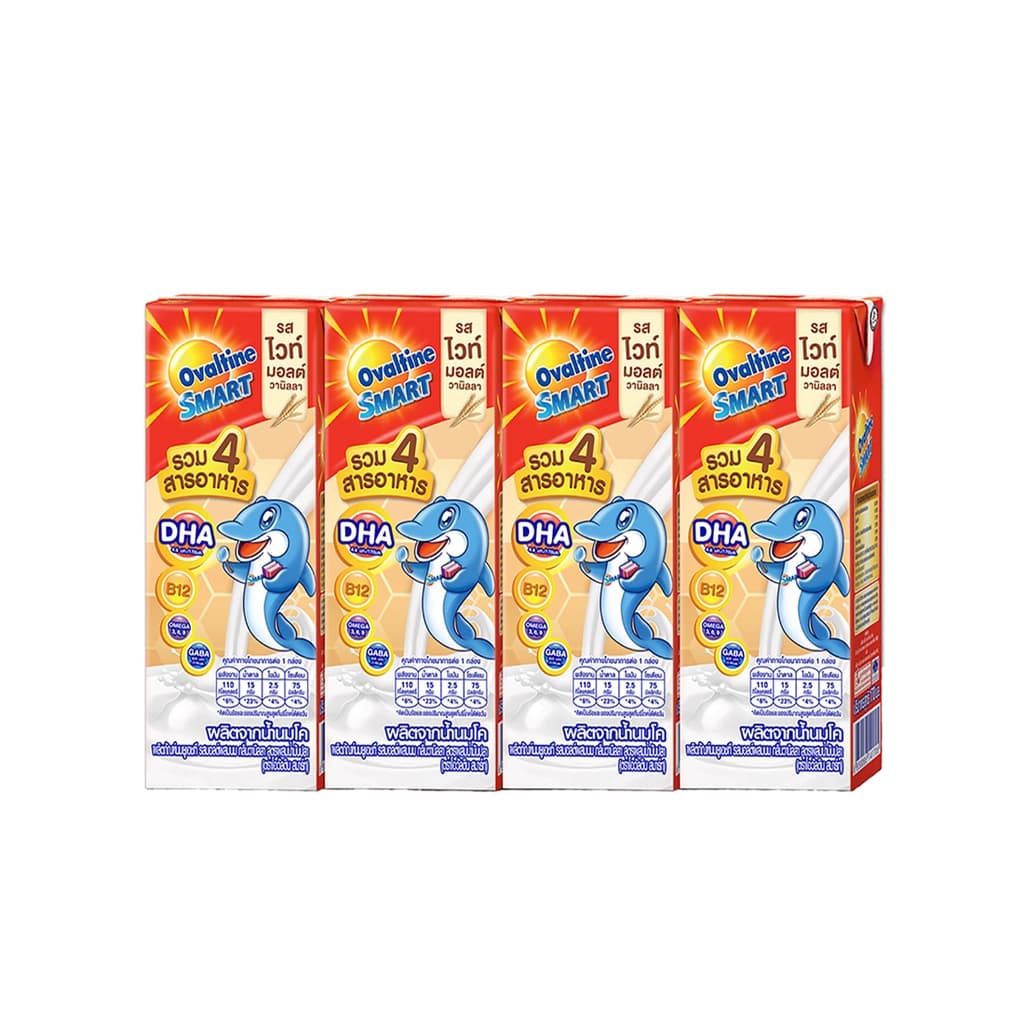 Ovaltine UHT Smart Malt 170ML. Pack 4