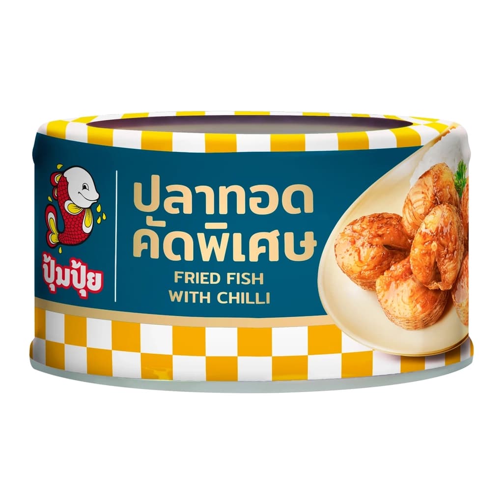 Pompui Fried Mackerels With Chilli 90G.
