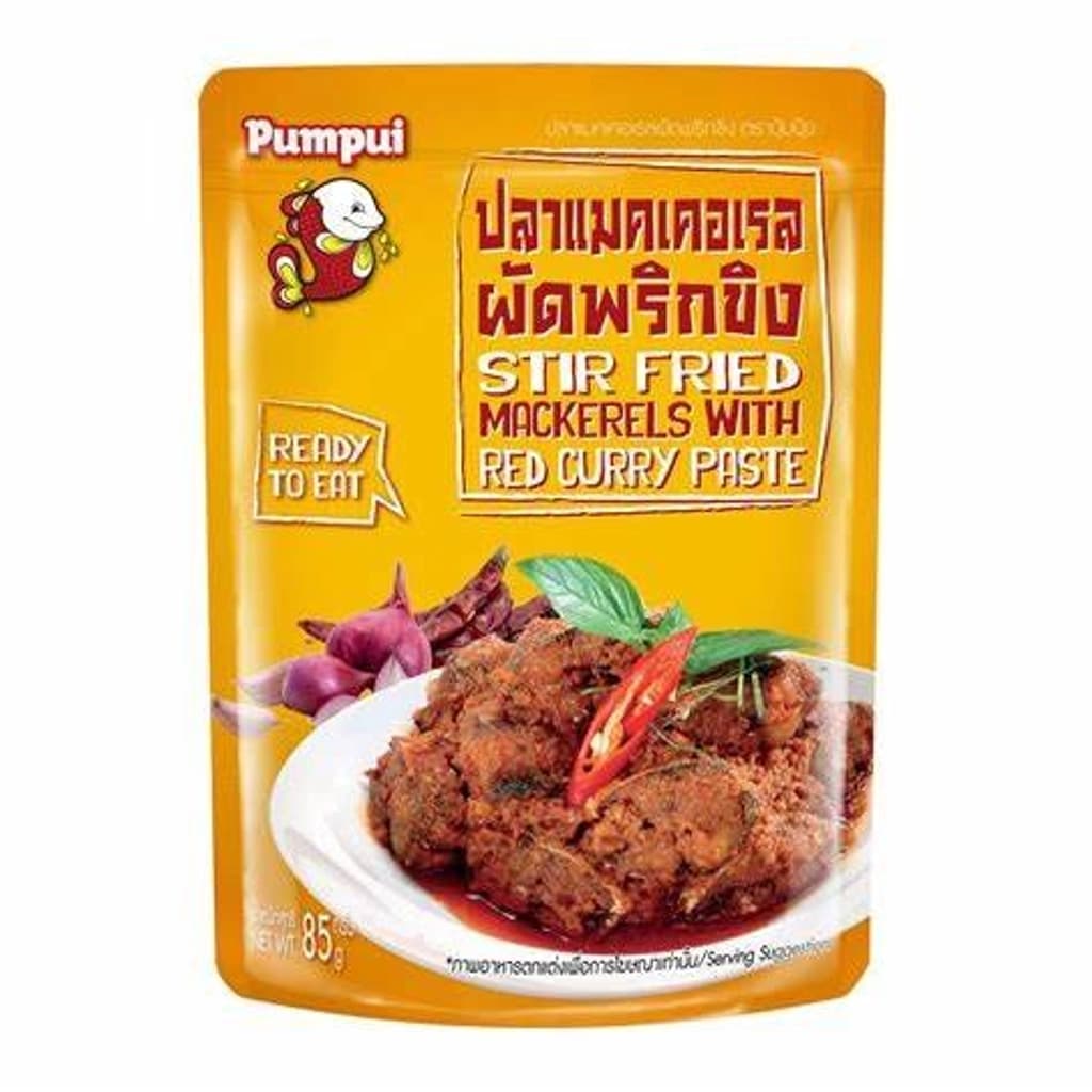 ปุ้มปุ้ย ปลาแมคเคอเรลผัดพริกขิง 85กรัม