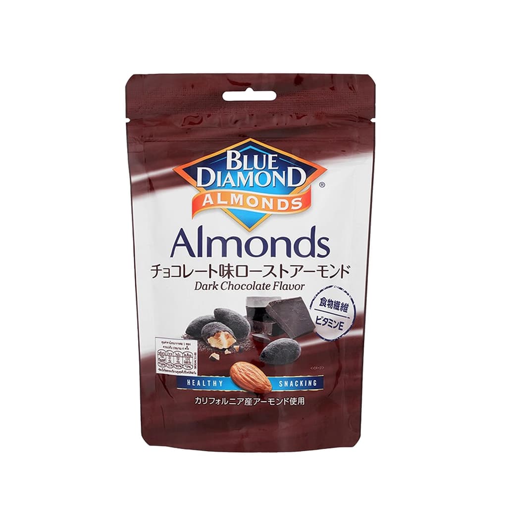 Blue Diamond Dark Chocolate Almonds 110G.
