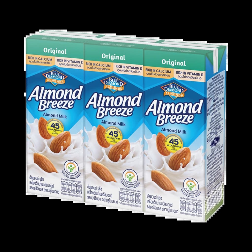 Blue Daimond Almond Breeze Milk Almond Original 180ML. Pack 3