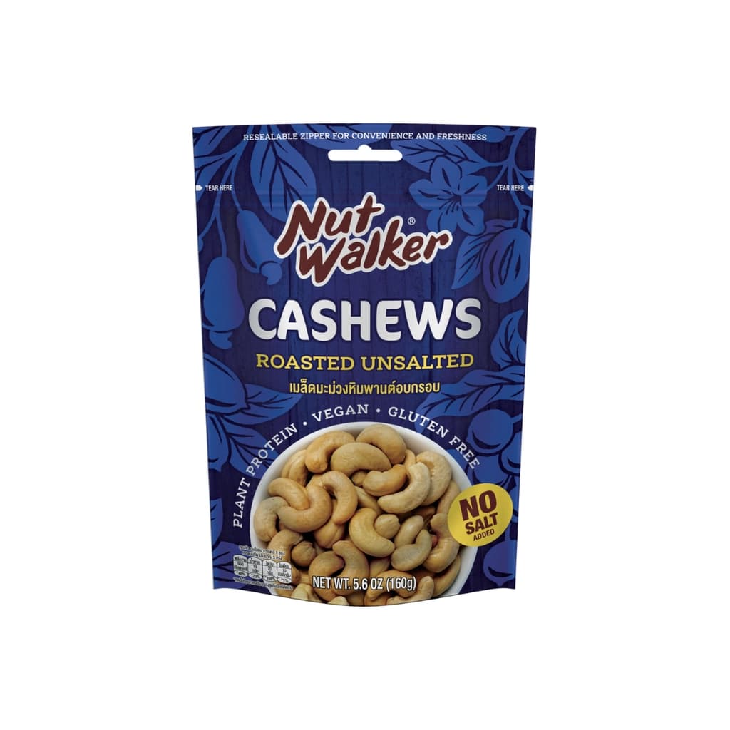 Nut Walker Cashew Nuts Roasted Unsalted 160G.