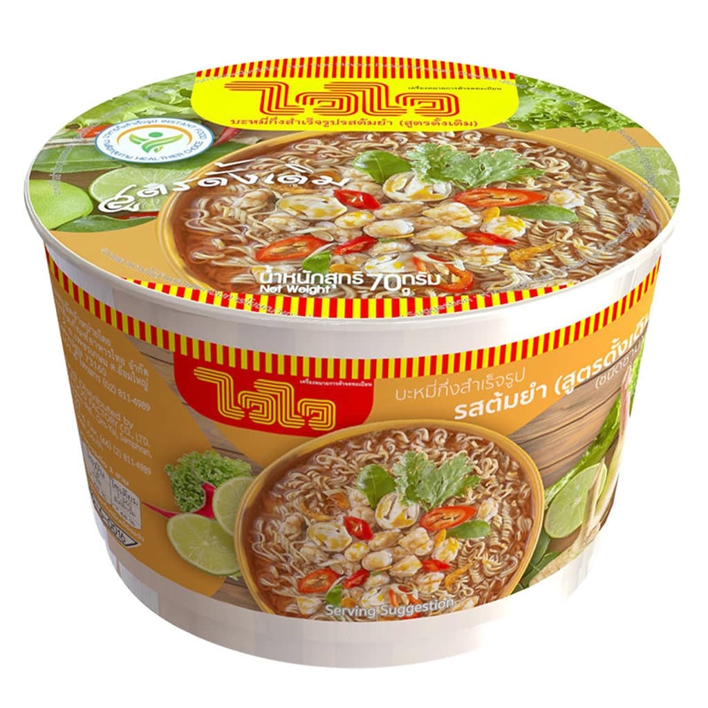 ไวไวรสต้มยำสูตรดั้งเดิม ชนิดชาม 70กรัม